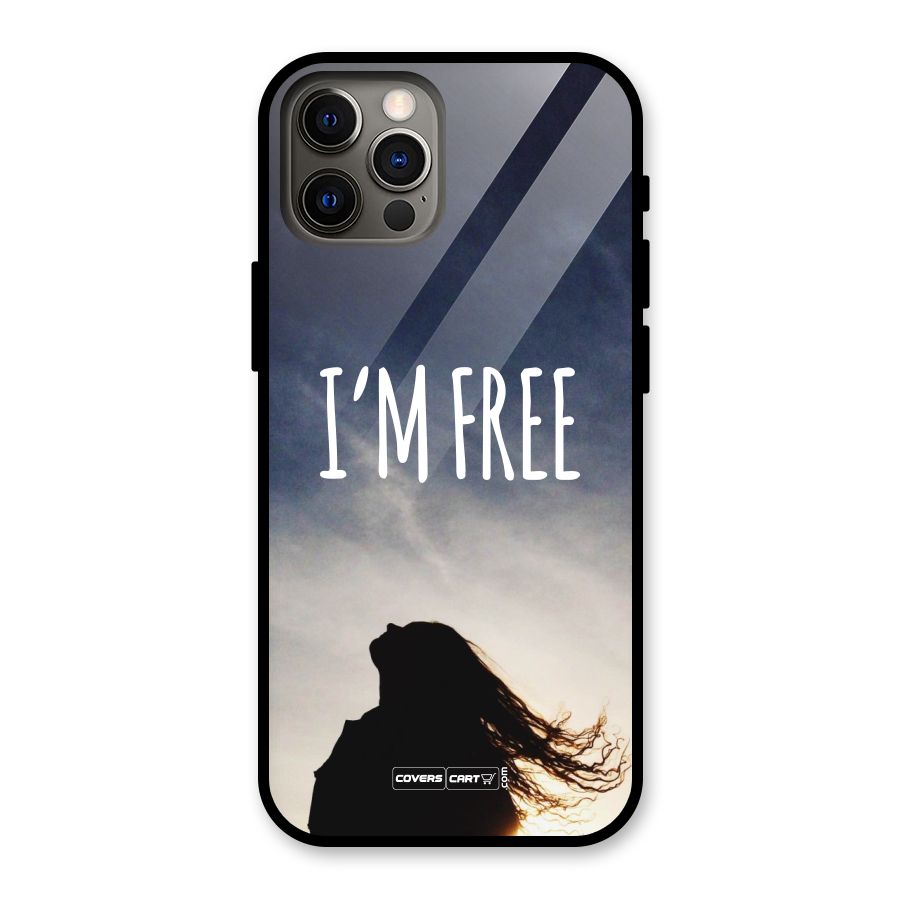 I m Free Glass Back Case for iPhone 12 Pro