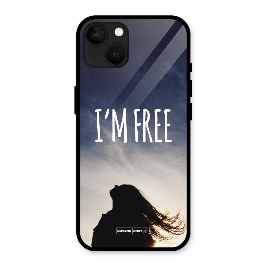 I m Free Glass Back Case for iPhone 13