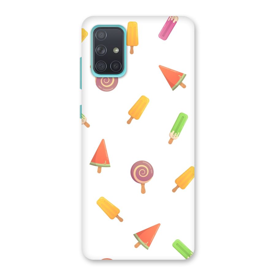 Ice Cream Colors Back Case for Galaxy A71