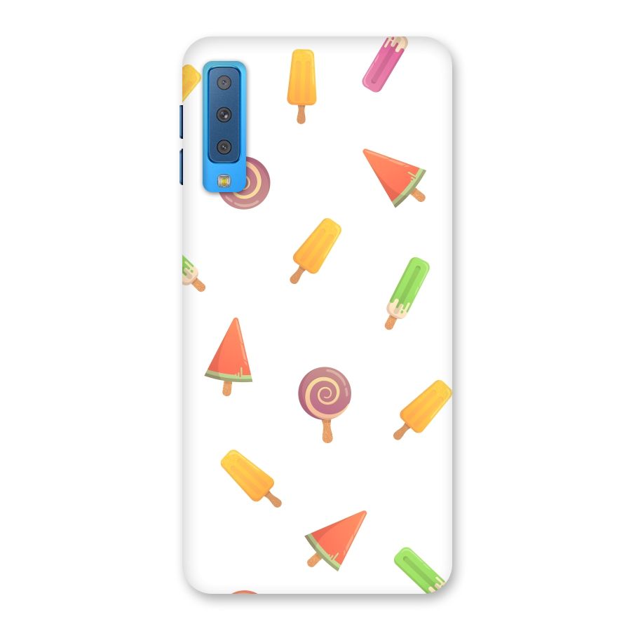 Ice Cream Colors Back Case for Galaxy A7 (2018)