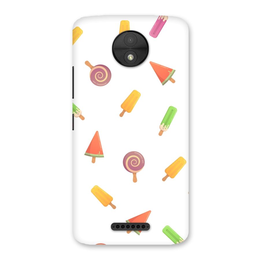 Ice Cream Colors Back Case for Moto C