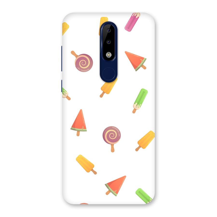 Ice Cream Colors Back Case for Nokia 5.1 Plus