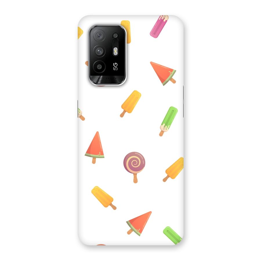 Ice Cream Colors Back Case for Oppo F19 Pro Plus 5G
