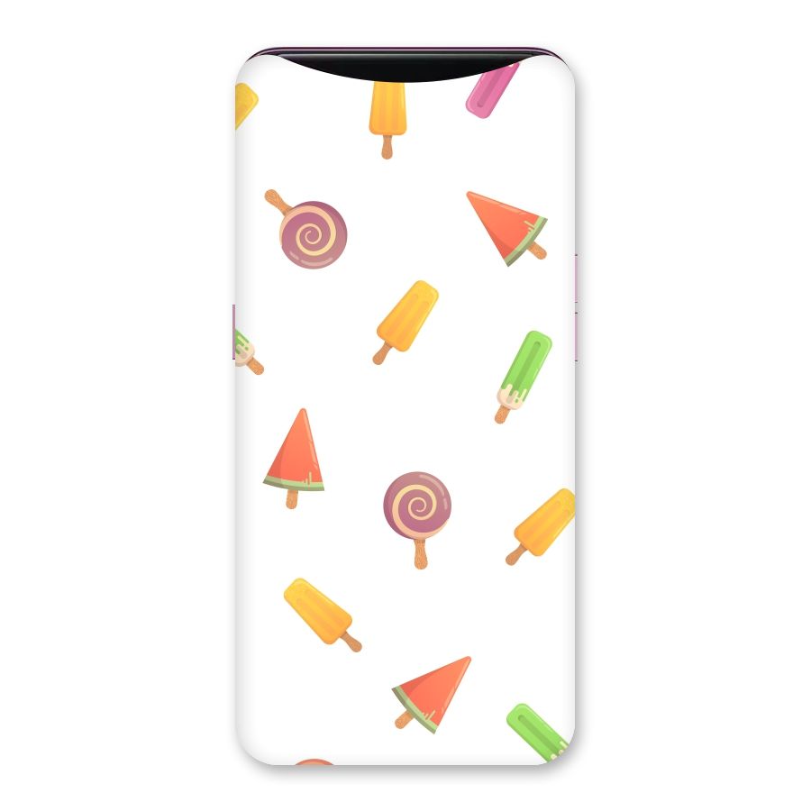 Ice Cream Colors Back Case for Oppo Find X