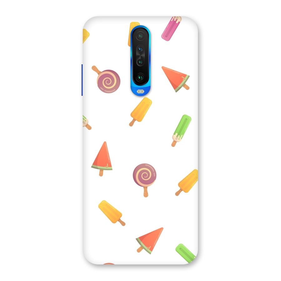 Ice Cream Colors Back Case for Poco X2