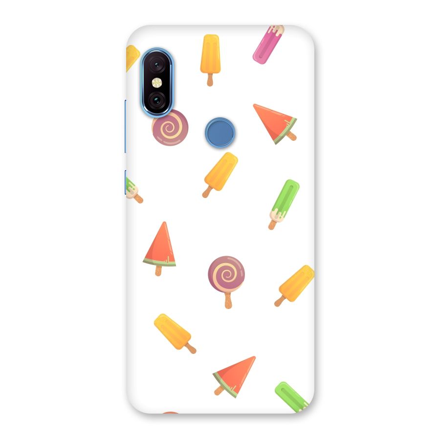 Ice Cream Colors Back Case for Redmi Note 6 Pro