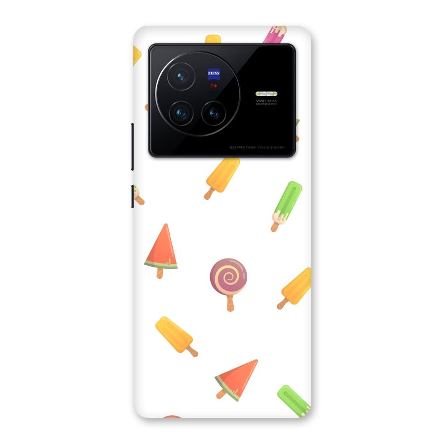 Ice Cream Colors Back Case for Vivo X80