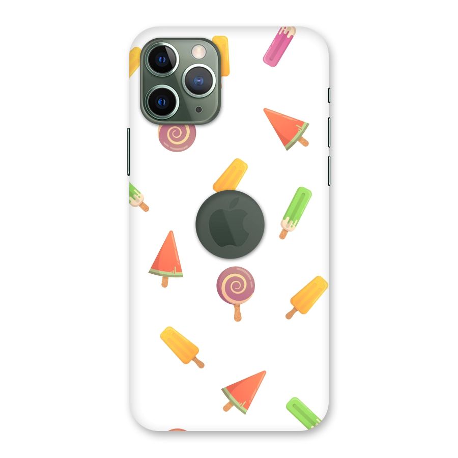 Ice Cream Colors Back Case for iPhone 11 Pro Logo  Cut