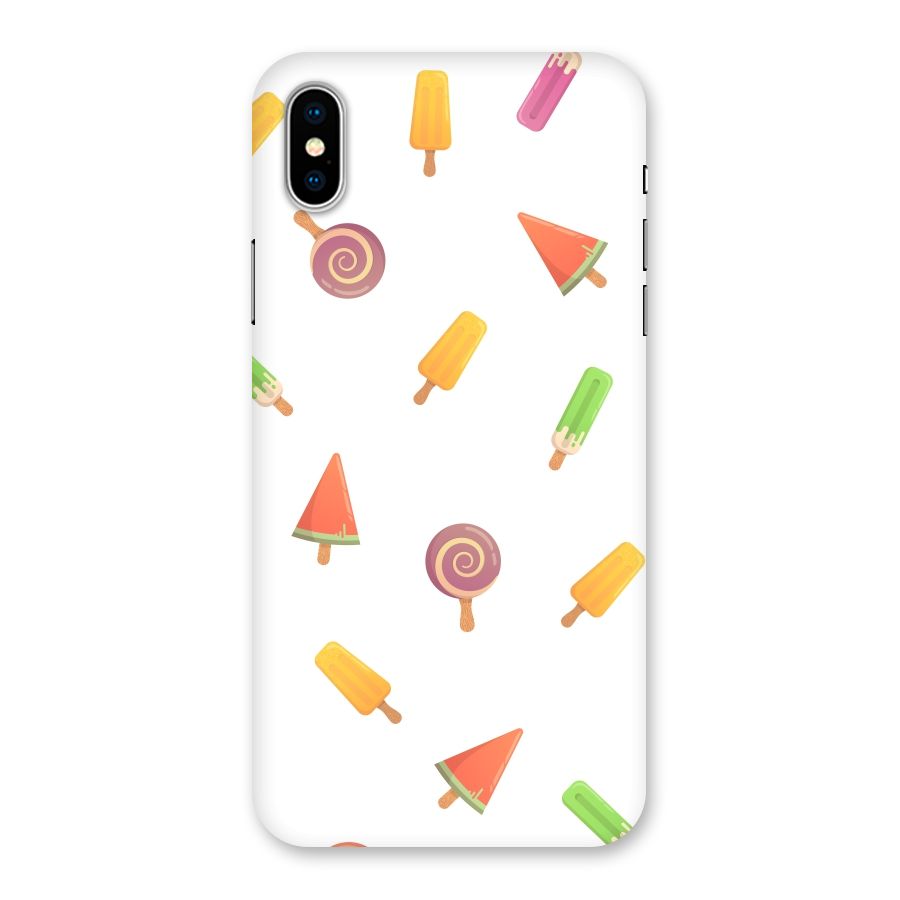 Ice Cream Colors Back Case for iPhone XS
