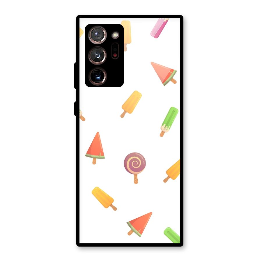Ice Cream Colors Glass Back Case for Galaxy Note 20 Ultra