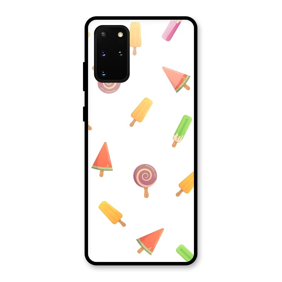 Ice Cream Colors Glass Back Case for Galaxy S20 Plus