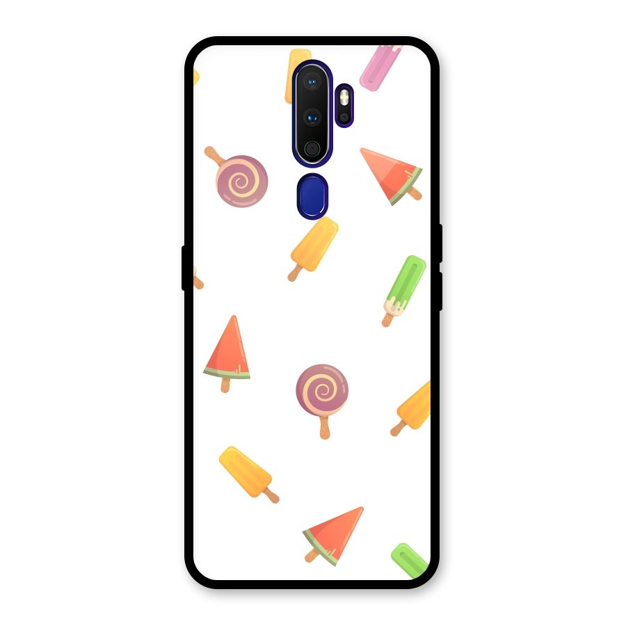 Ice Cream Colors Glass Back Case for Oppo A9 (2020)