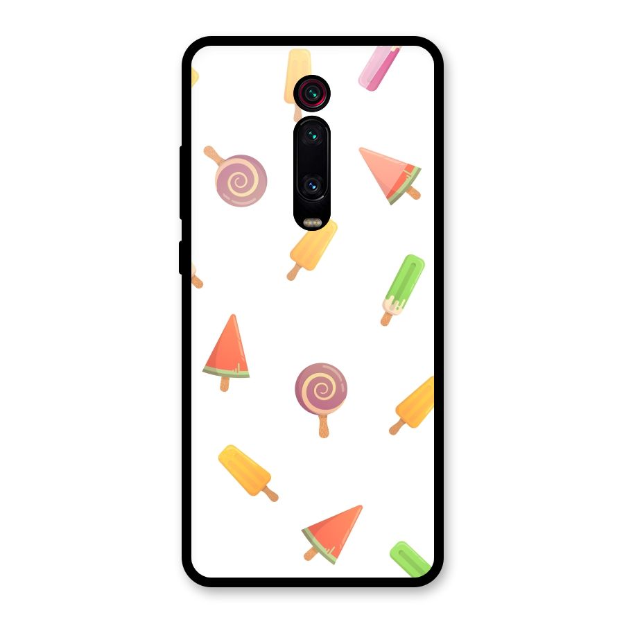 Ice Cream Colors Glass Back Case for Redmi K20 Pro