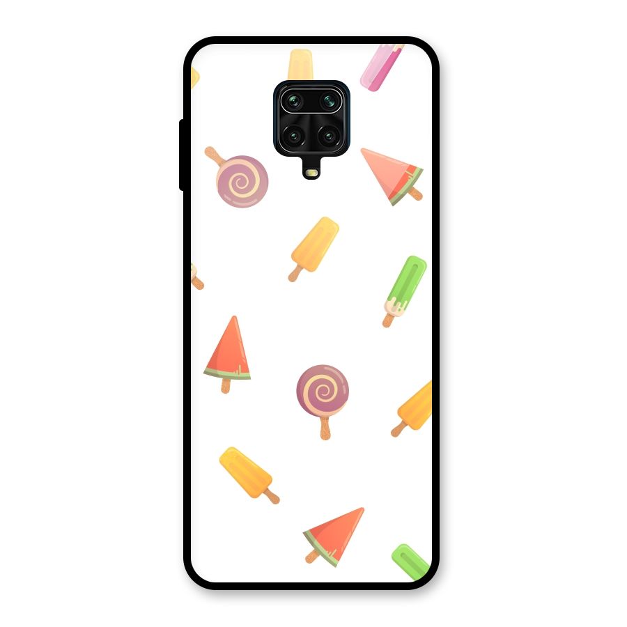 Ice Cream Colors Glass Back Case for Redmi Note 10 Lite