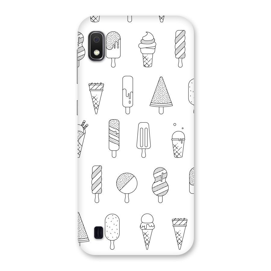 Ice Cream Lines Back Case for Galaxy A10