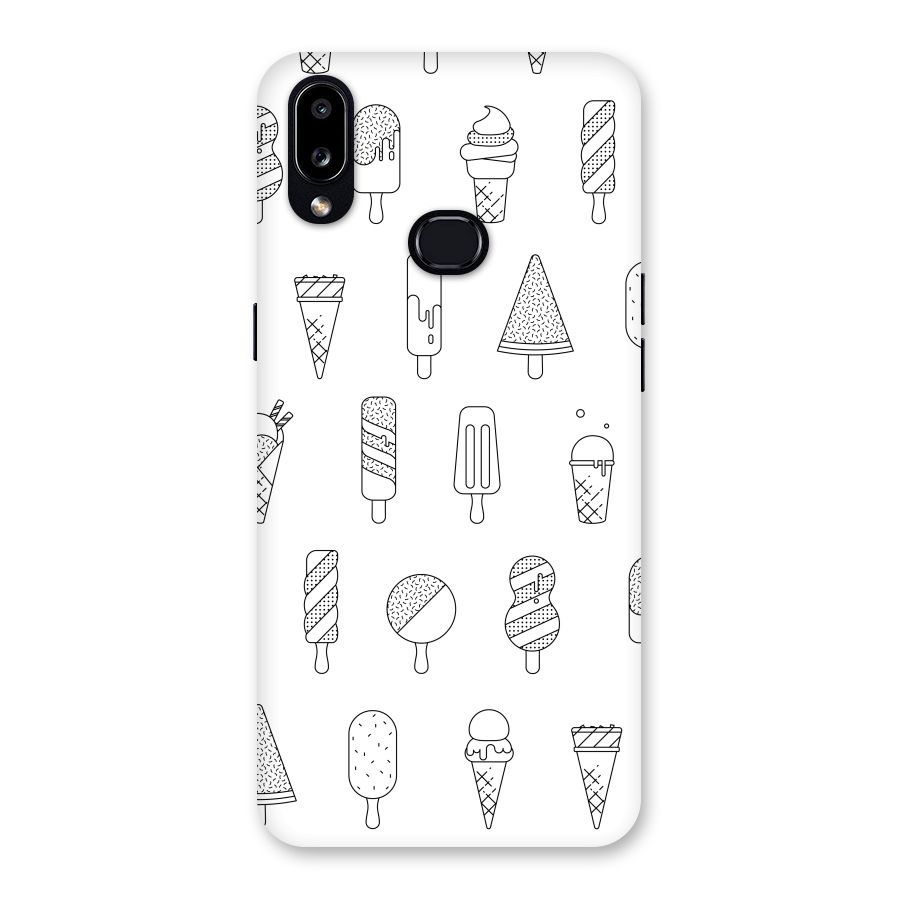 Ice Cream Lines Back Case for Galaxy A10s