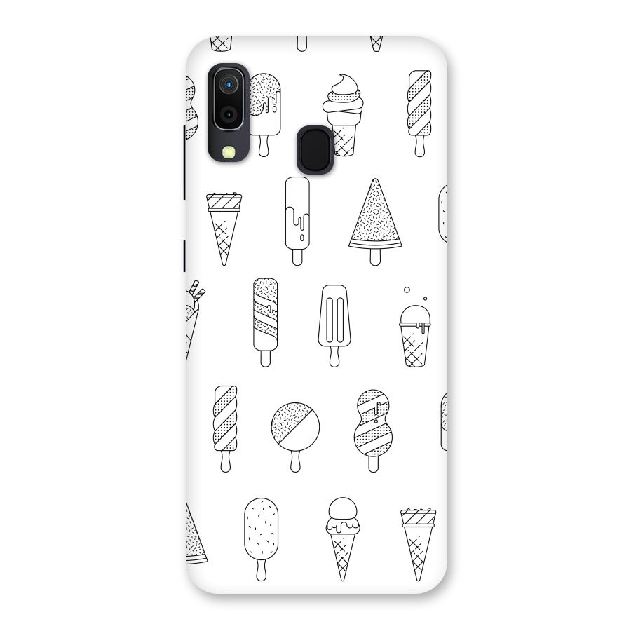 Ice Cream Lines Back Case for Galaxy A30
