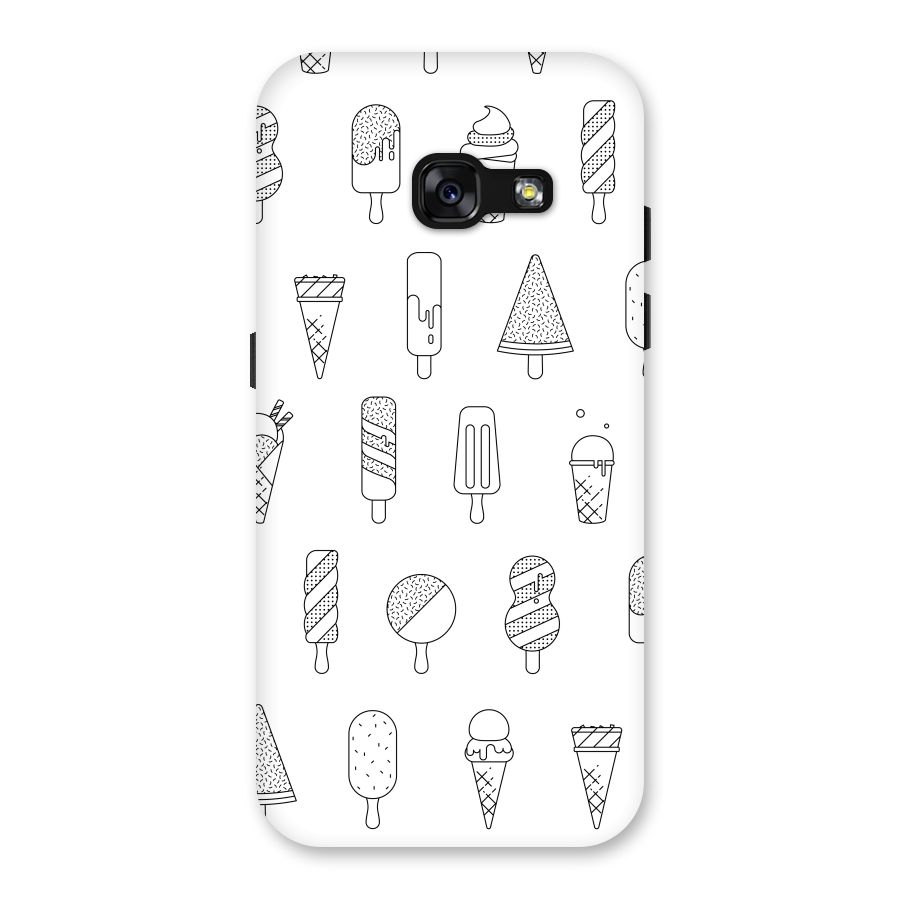 Ice Cream Lines Back Case for Galaxy A3 (2017)