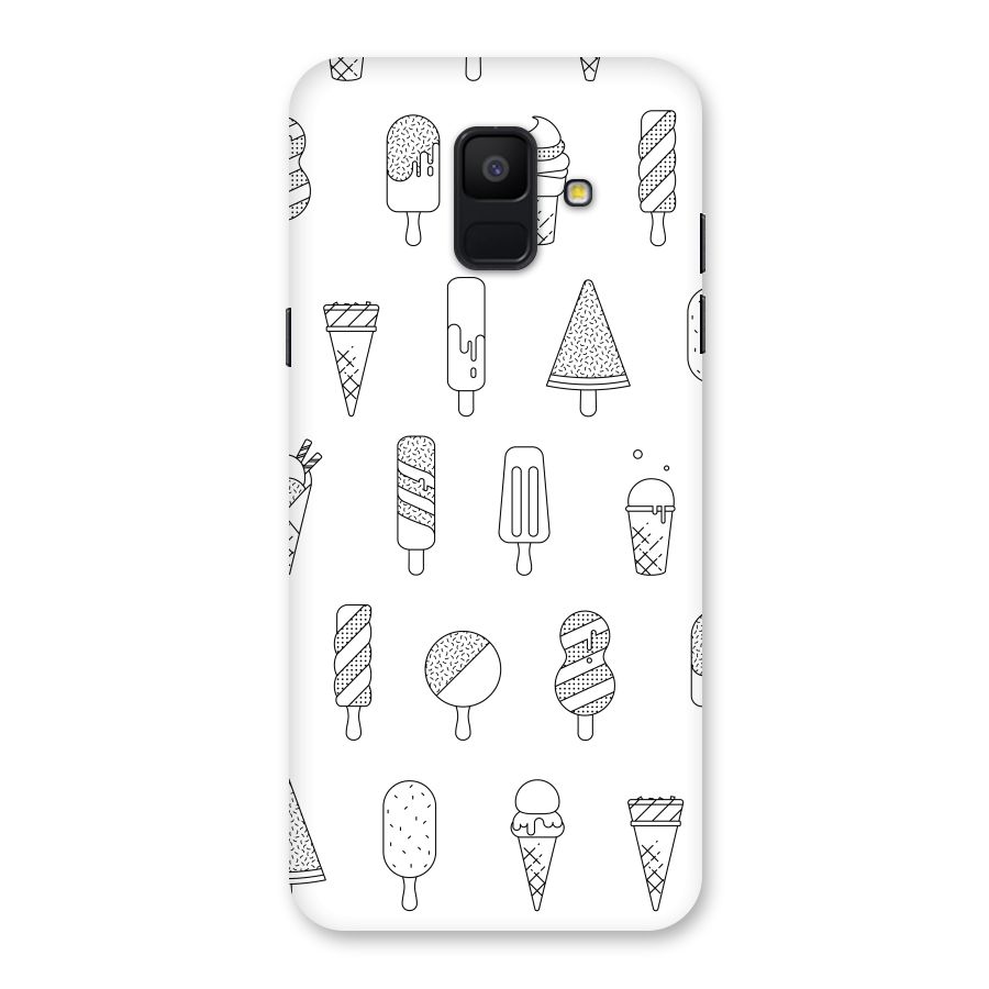 Ice Cream Lines Back Case for Galaxy A6 (2018)