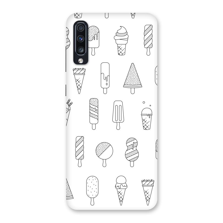 Ice Cream Lines Back Case for Galaxy A70