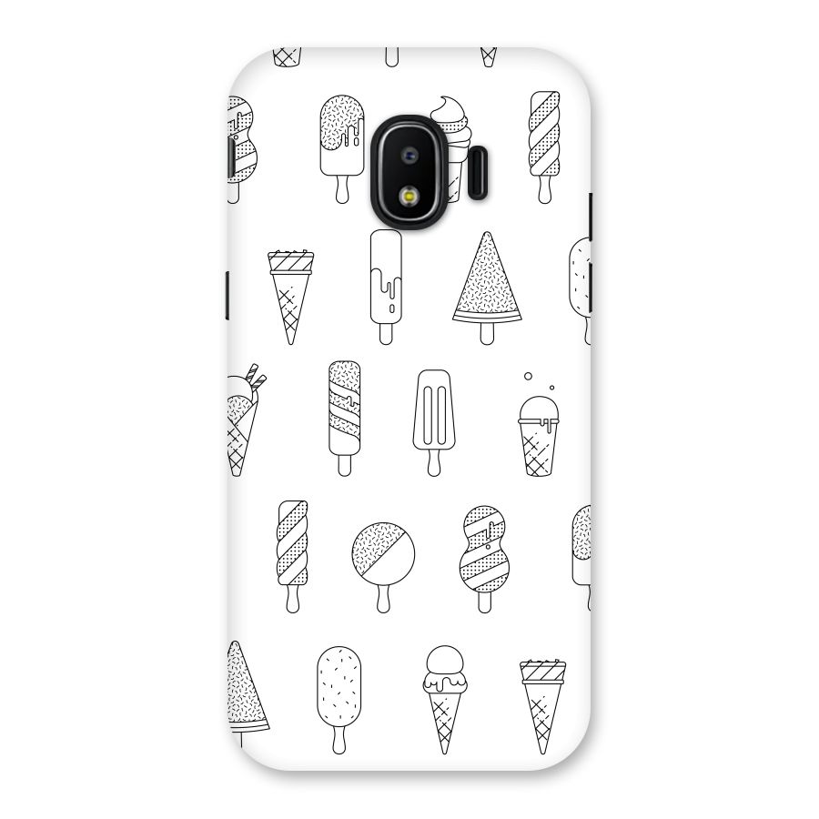 Ice Cream Lines Back Case for Galaxy J2 Pro 2018
