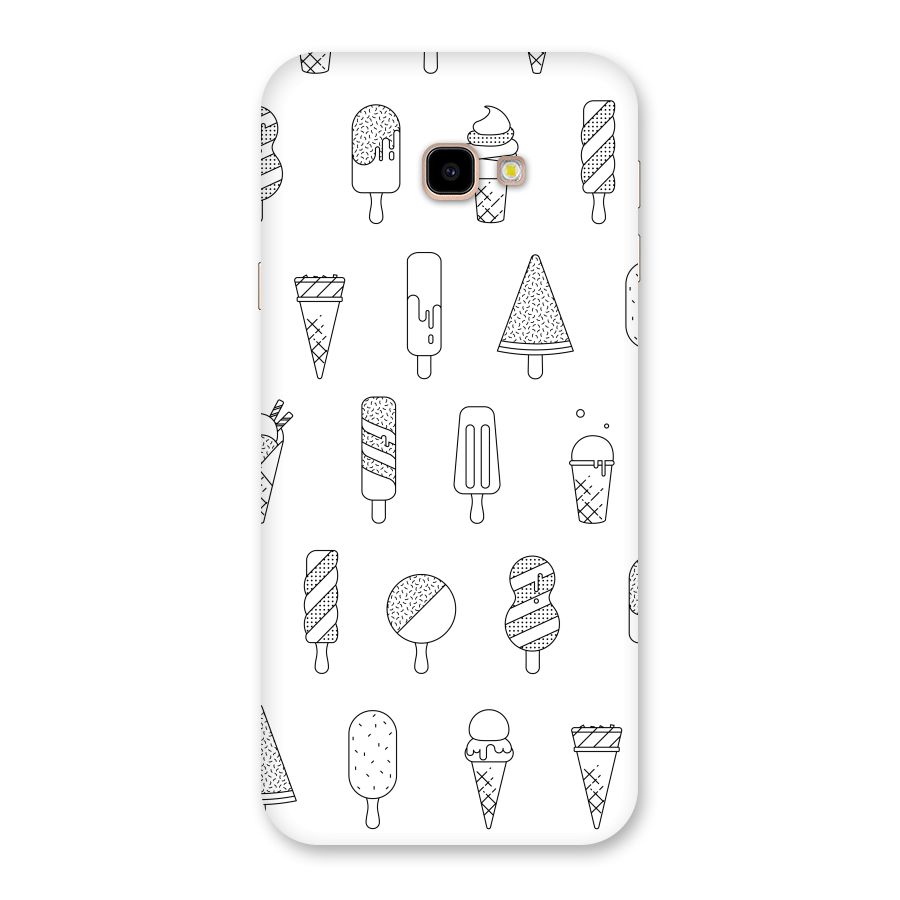 Ice Cream Lines Back Case for Galaxy J4 Plus