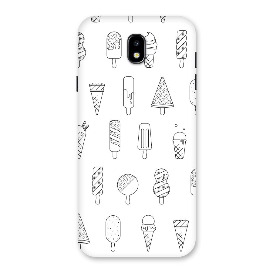 Ice Cream Lines Back Case for Galaxy J7 Pro