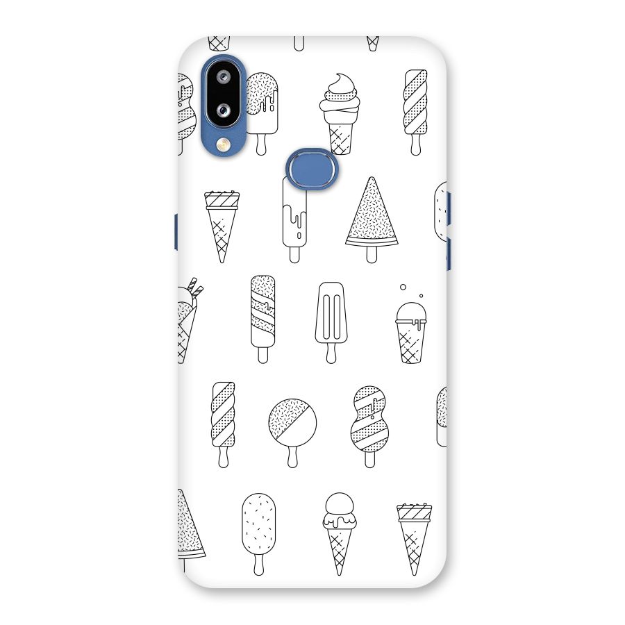 Ice Cream Lines Back Case for Galaxy M01s