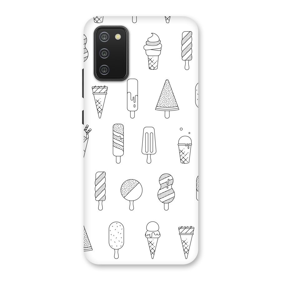Ice Cream Lines Back Case for Galaxy M02s