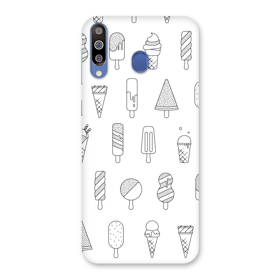 Ice Cream Lines Back Case for Galaxy M30