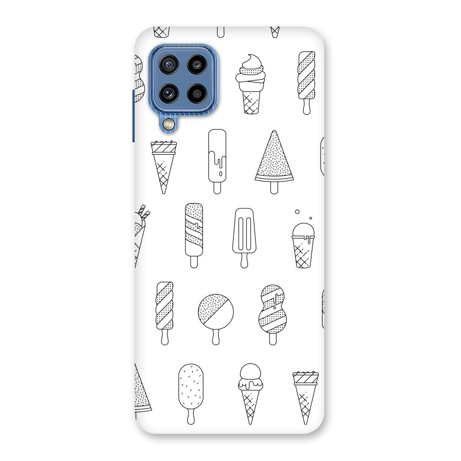Ice Cream Lines Back Case for Galaxy M32