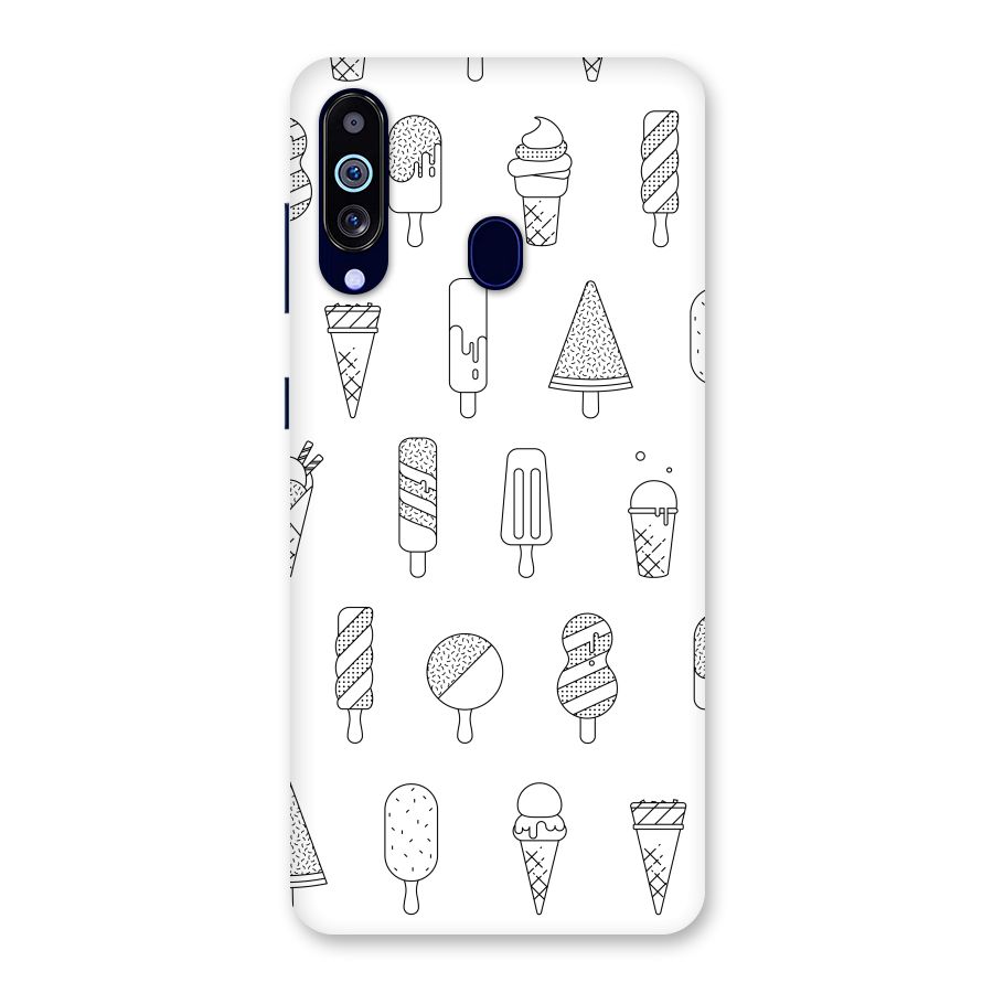 Ice Cream Lines Back Case for Galaxy M40