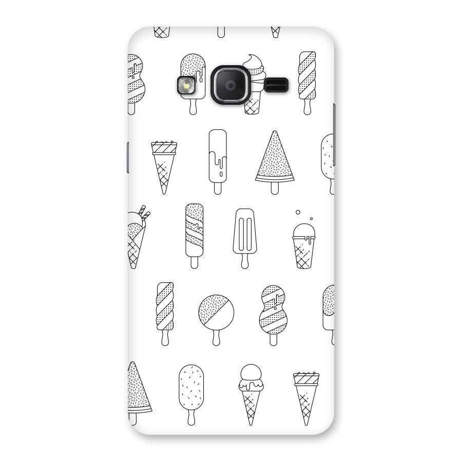Ice Cream Lines Back Case for Galaxy On7 2015