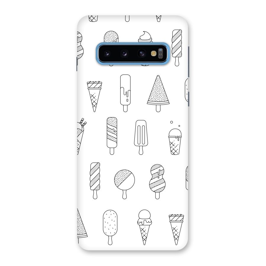 Ice Cream Lines Back Case for Galaxy S10