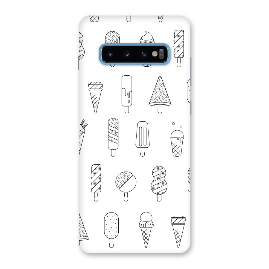 Ice Cream Lines Back Case for Galaxy S10 Plus