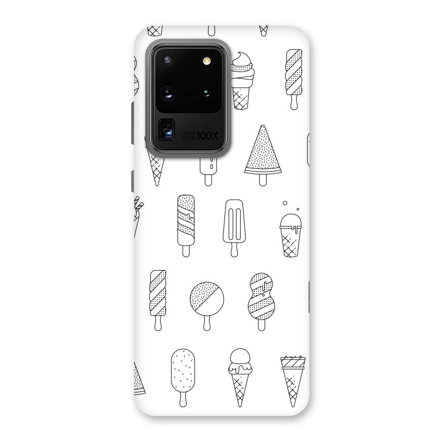 Ice Cream Lines Back Case for Galaxy S20 Ultra