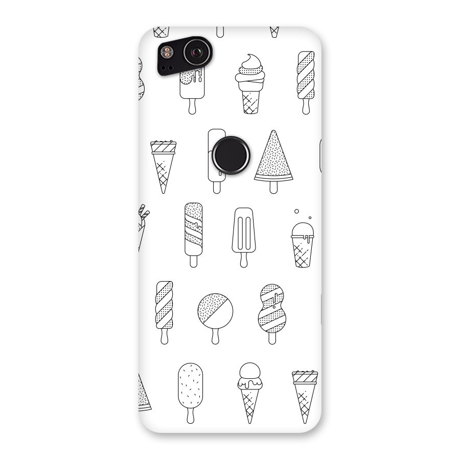 Ice Cream Lines Back Case for Google Pixel 2