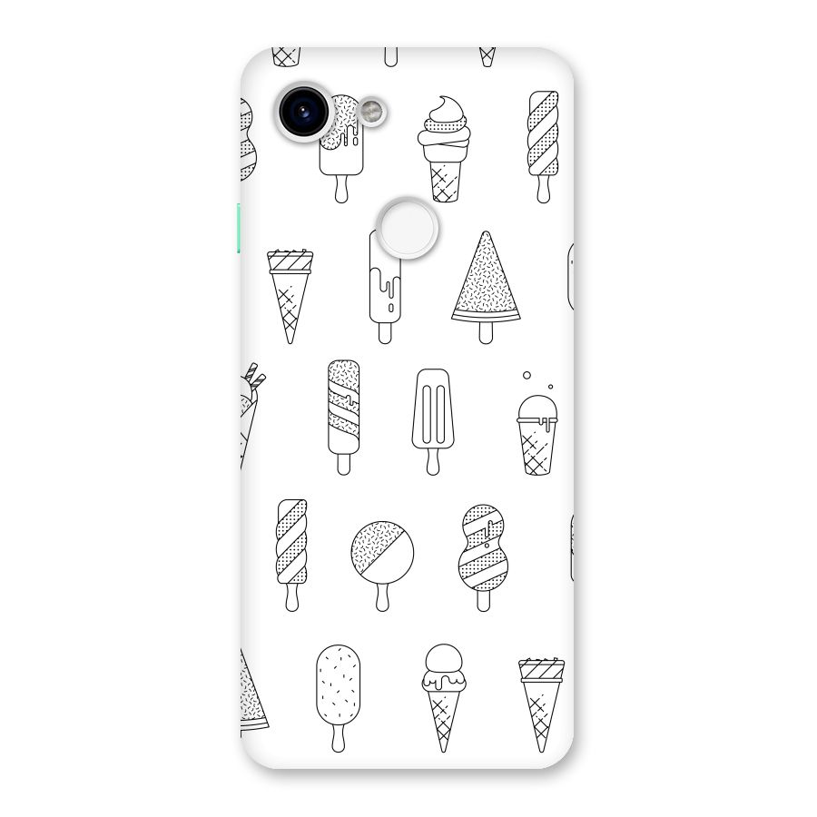 Ice Cream Lines Back Case for Google Pixel 3