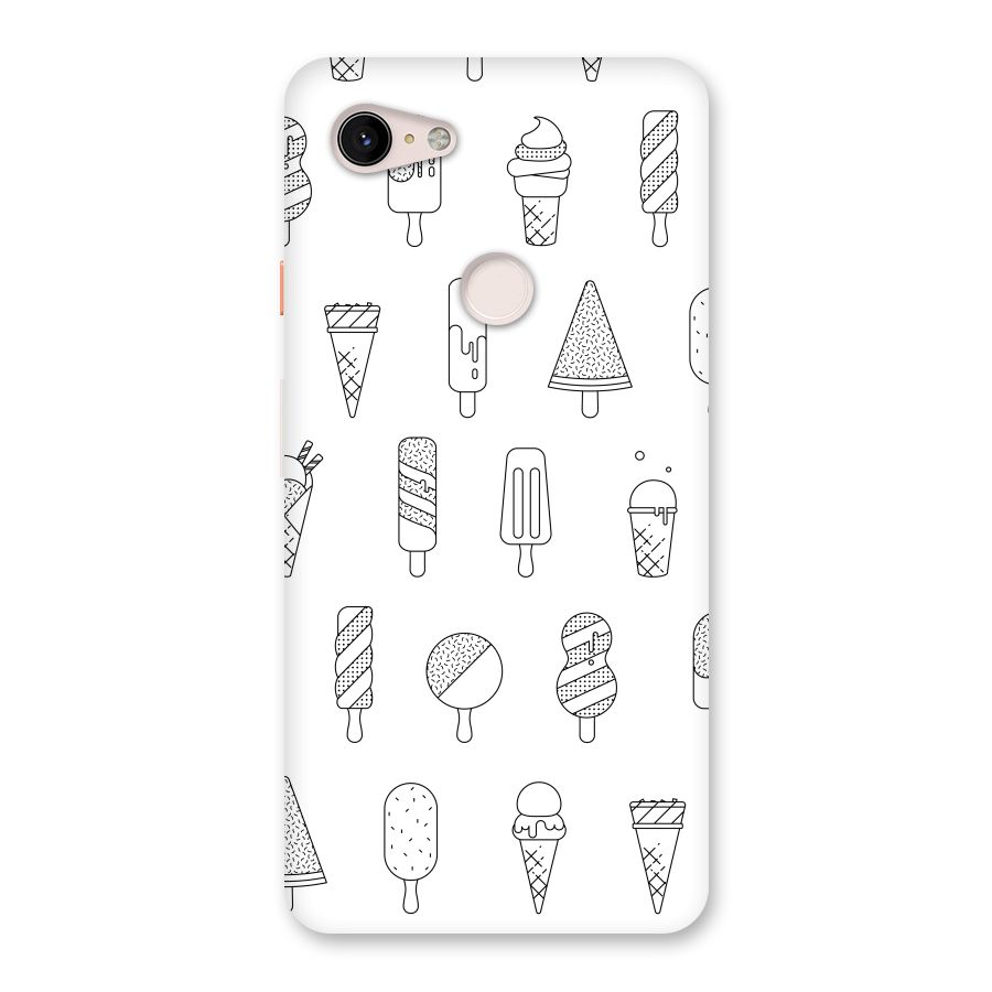 Ice Cream Lines Back Case for Google Pixel 3 XL