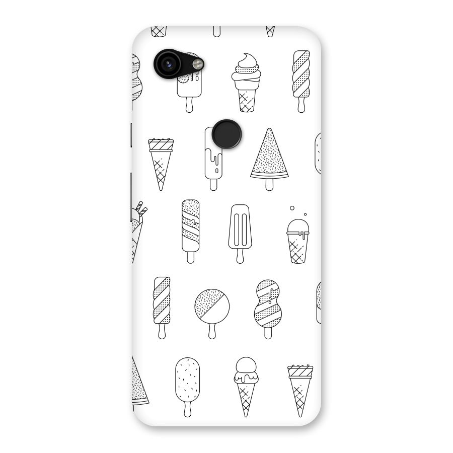 Ice Cream Lines Back Case for Google Pixel 3a XL