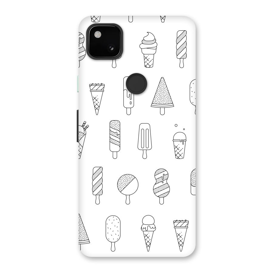 Ice Cream Lines Back Case for Google Pixel 4a
