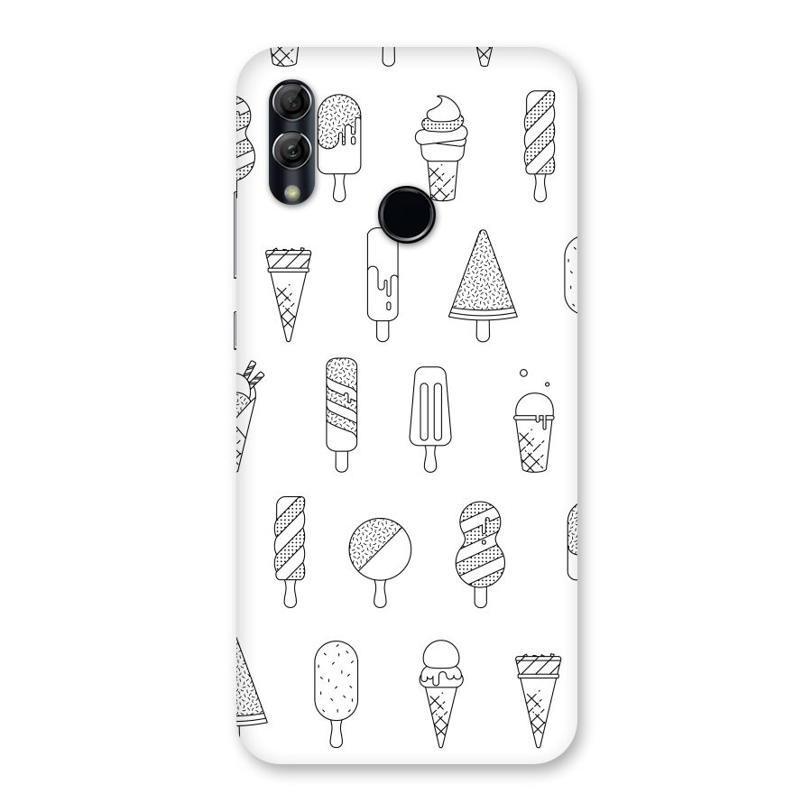 Ice Cream Lines Back Case for Honor 10 Lite