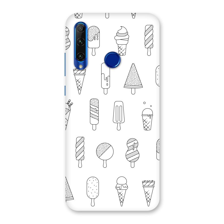 Ice Cream Lines Back Case for Honor 20i
