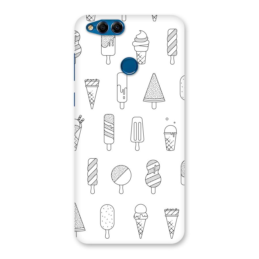 Ice Cream Lines Back Case for Honor 7X