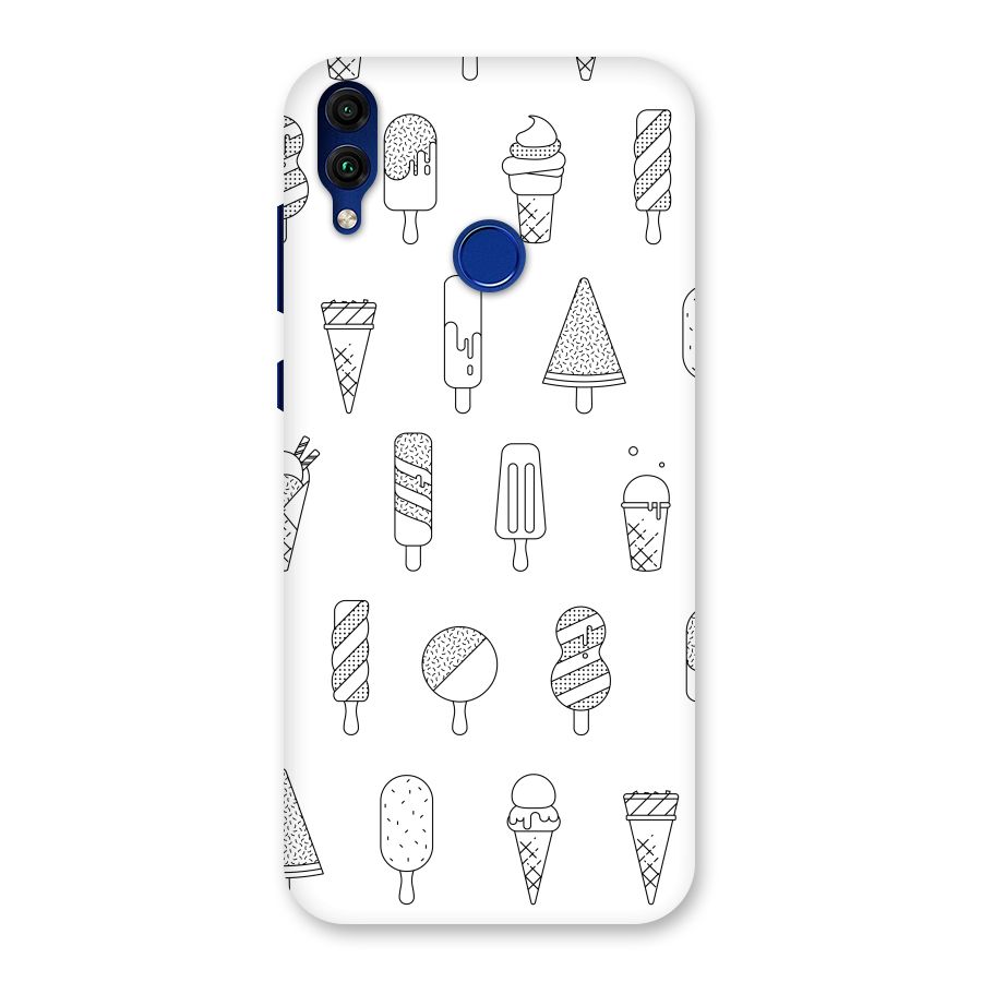 Ice Cream Lines Back Case for Honor 8C