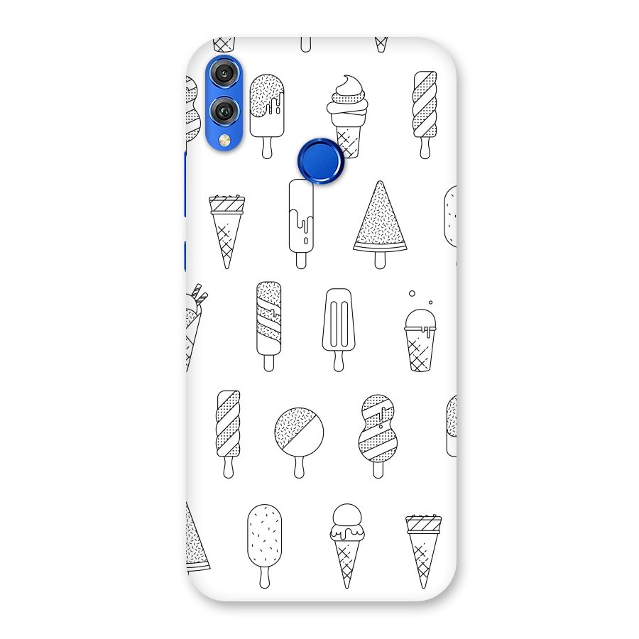 Ice Cream Lines Back Case for Honor 8X