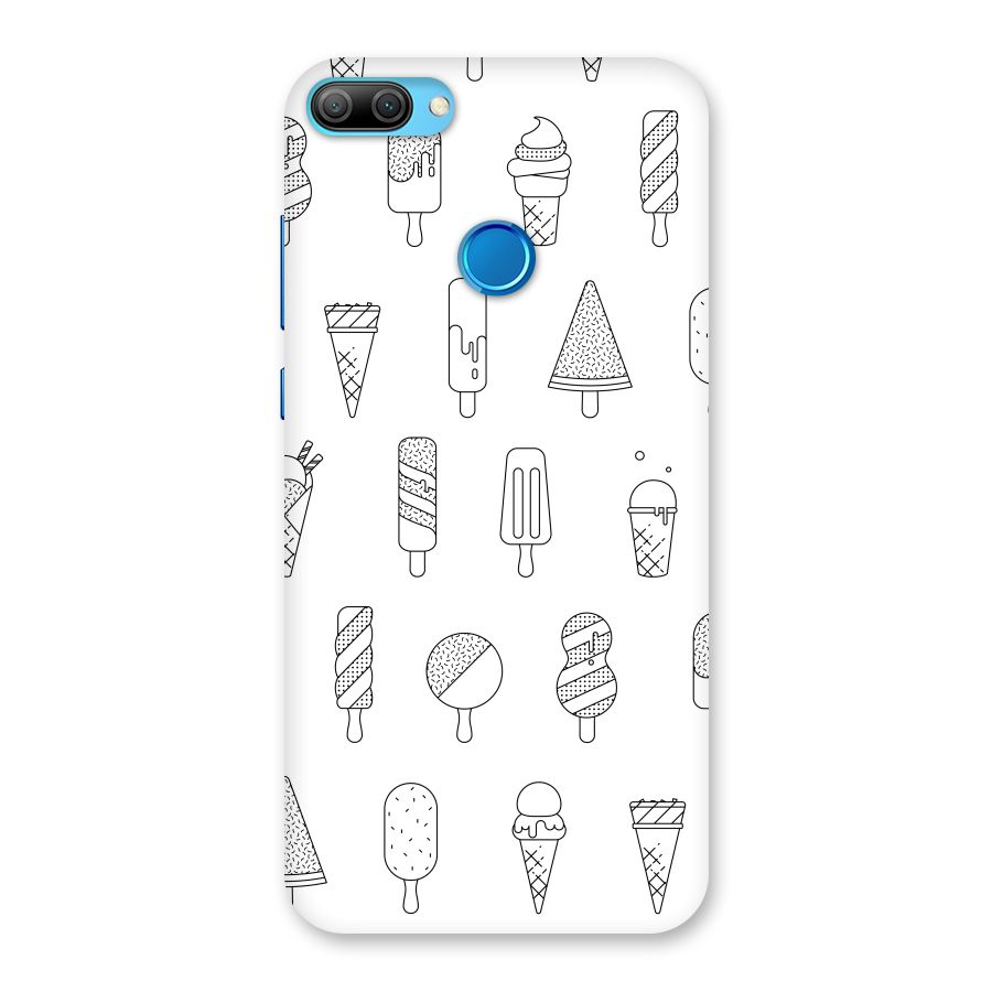 Ice Cream Lines Back Case for Honor 9N