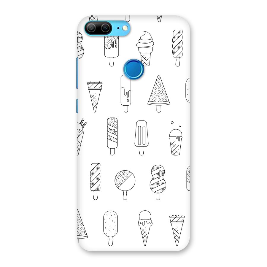 Ice Cream Lines Back Case for Honor 9 Lite
