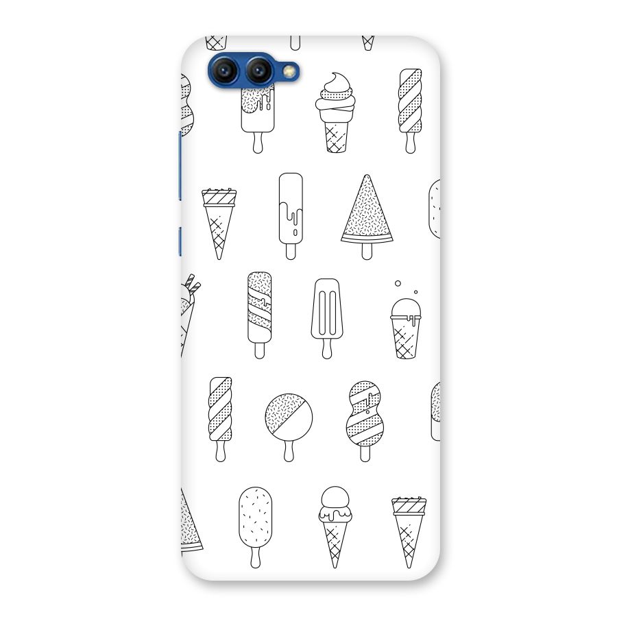 Ice Cream Lines Back Case for Honor View 10