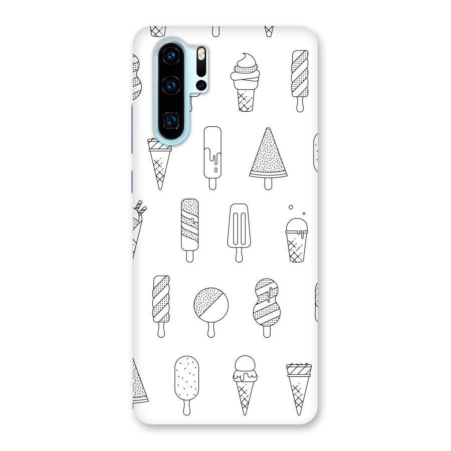 Ice Cream Lines Back Case for Huawei P30 Pro